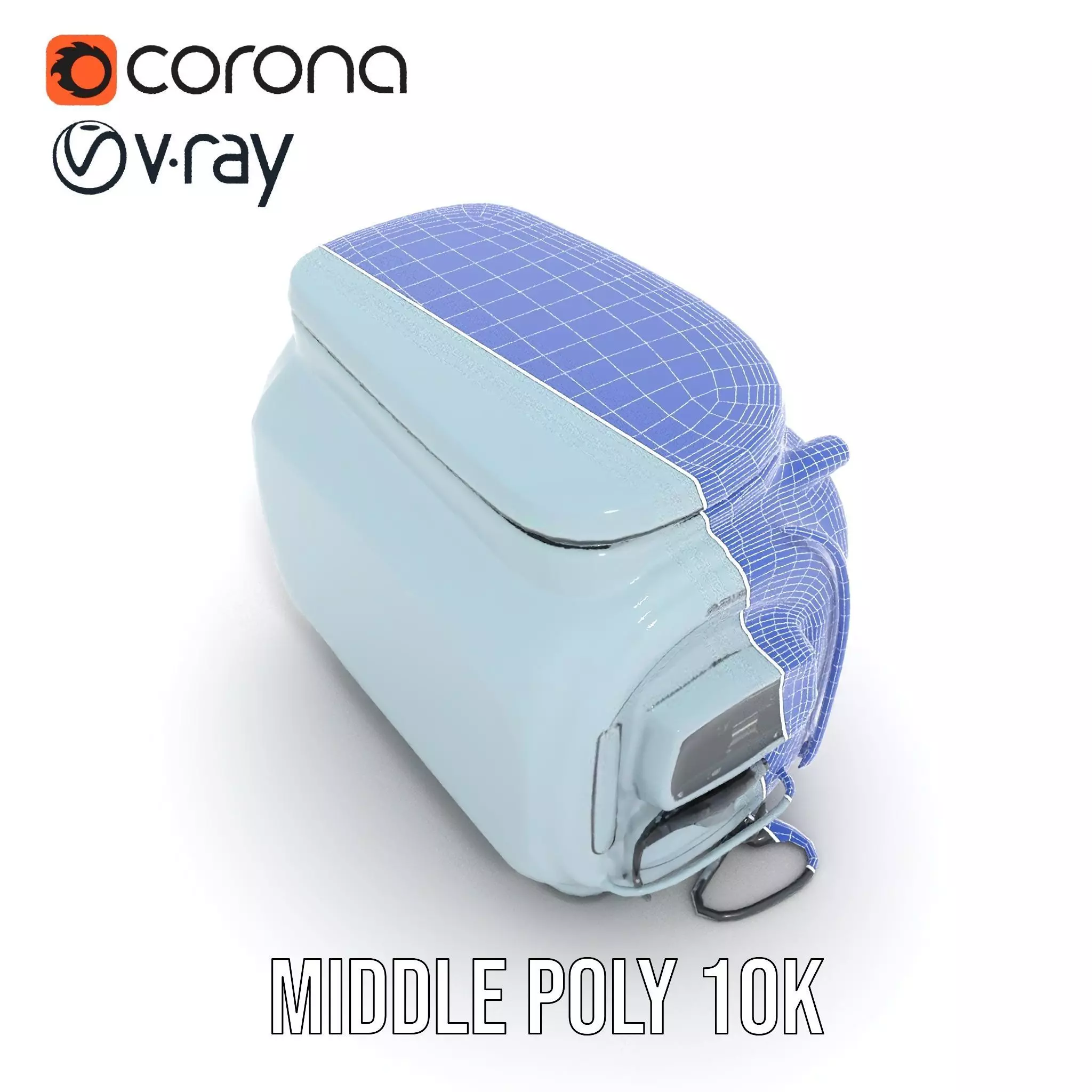 Futuristic Oven Appliance Model Pack Low-poly 3D model_28