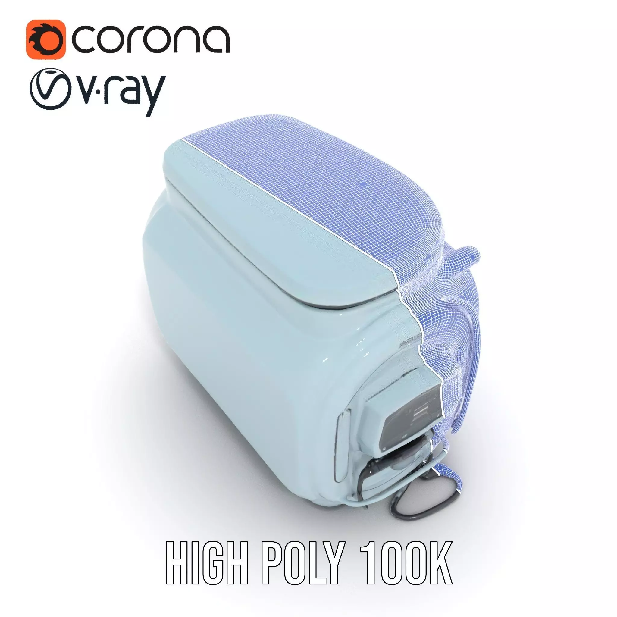 Futuristic Oven Appliance Model Pack Low-poly 3D model_33