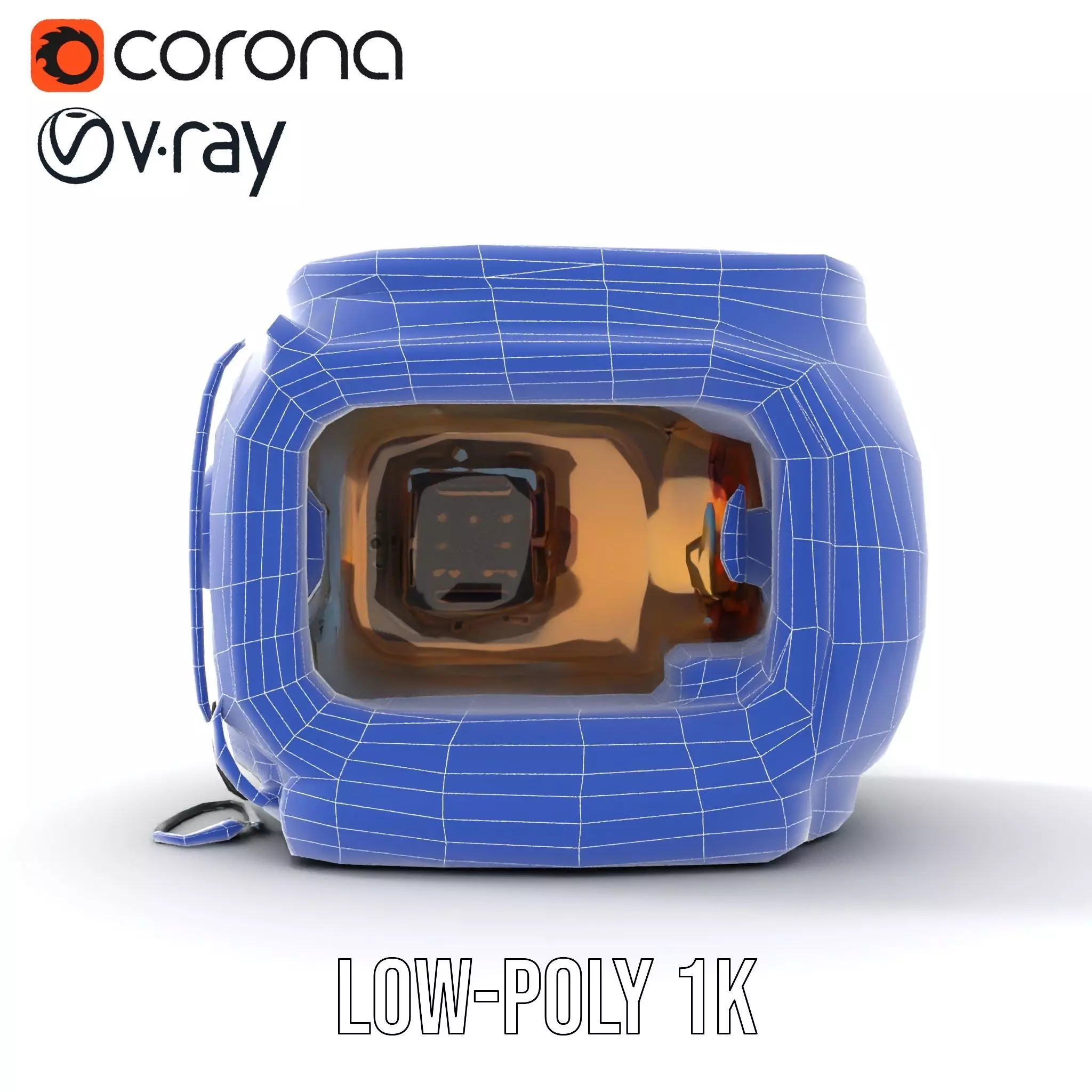 Futuristic Oven Appliance Model Pack Low-poly 3D model_26