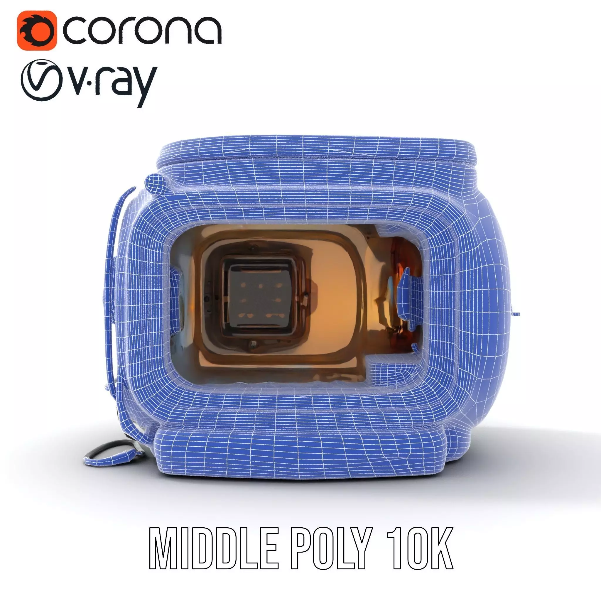 Futuristic Oven Appliance Model Pack Low-poly 3D model_25