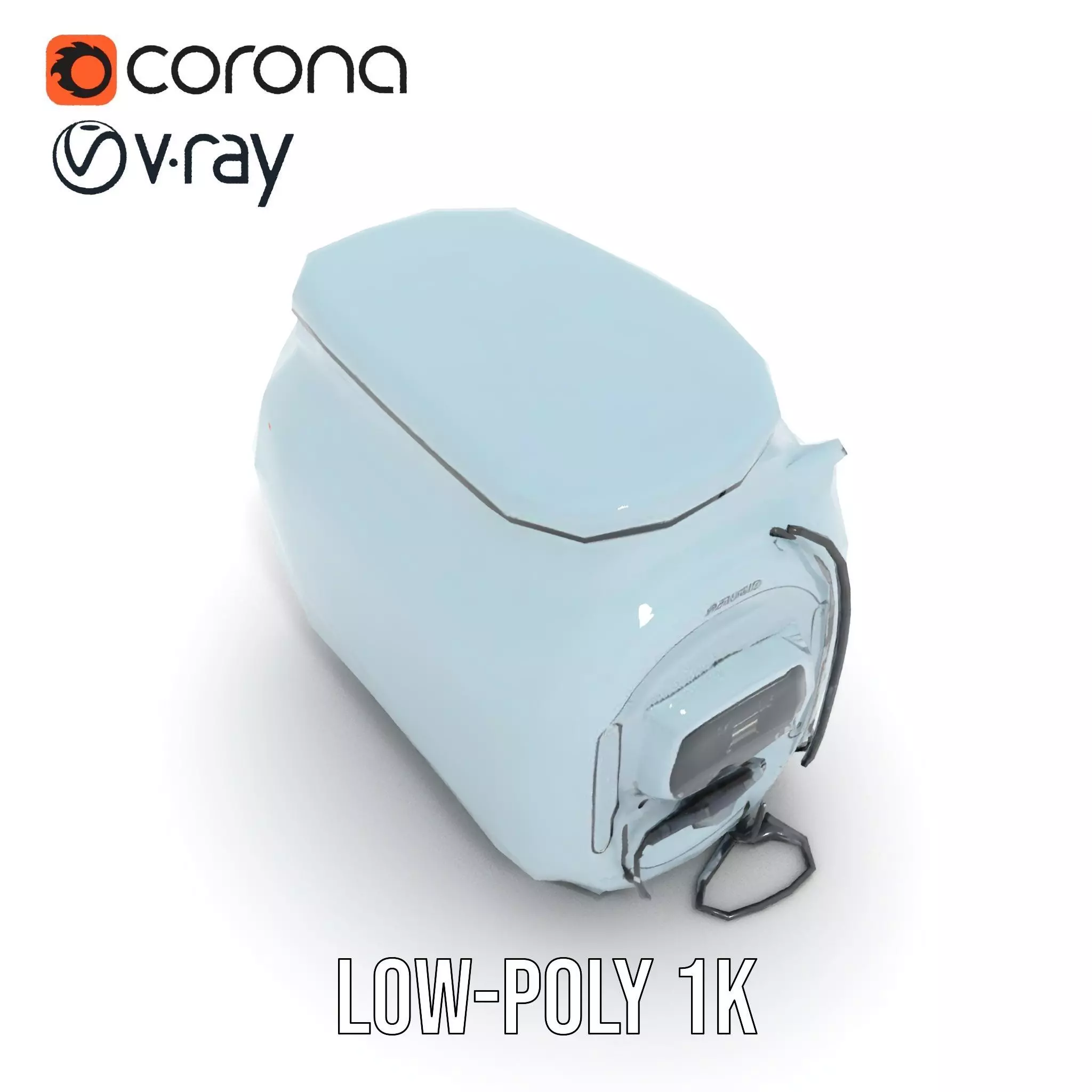 Futuristic Oven Appliance Model Pack Low-poly 3D model_13