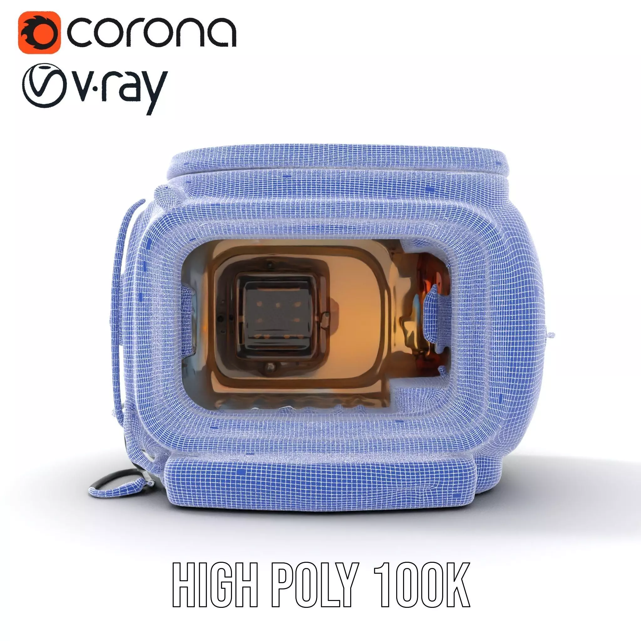 Futuristic Oven Appliance Model Pack Low-poly 3D model_35