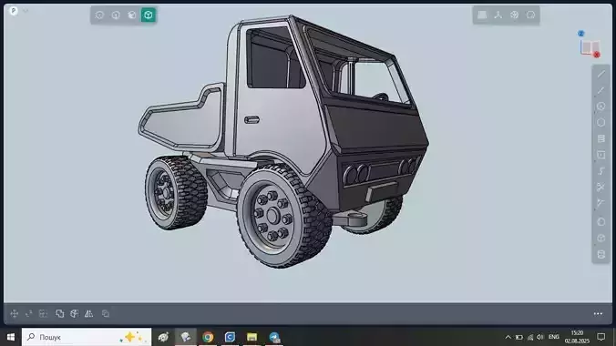 toy dump truck for 3D printing 3D print model