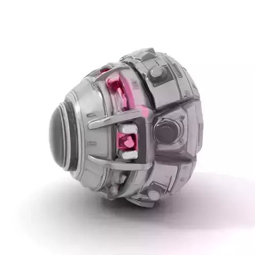 Futuristic Surveillance Drone Model Pack Low-poly 3D model