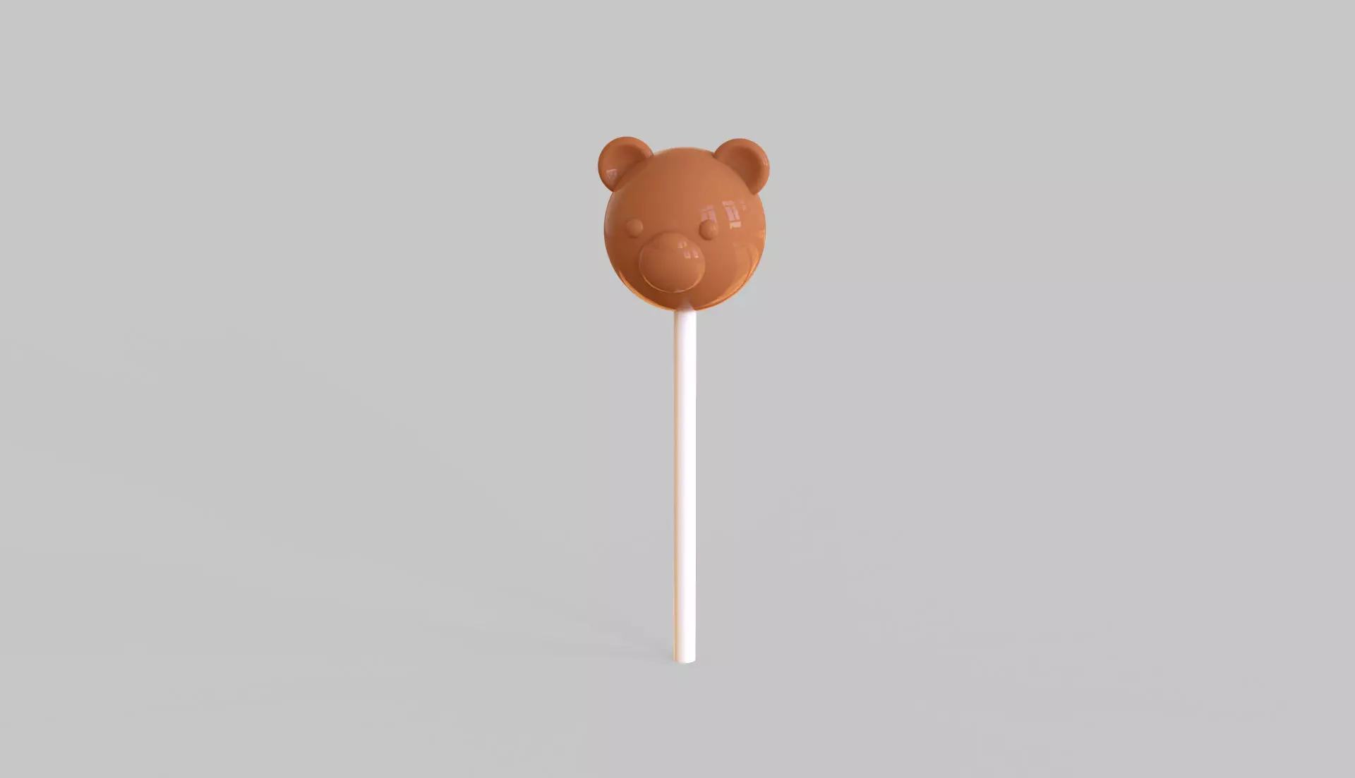 Bear Sweet Lollipops Low-poly 3D model