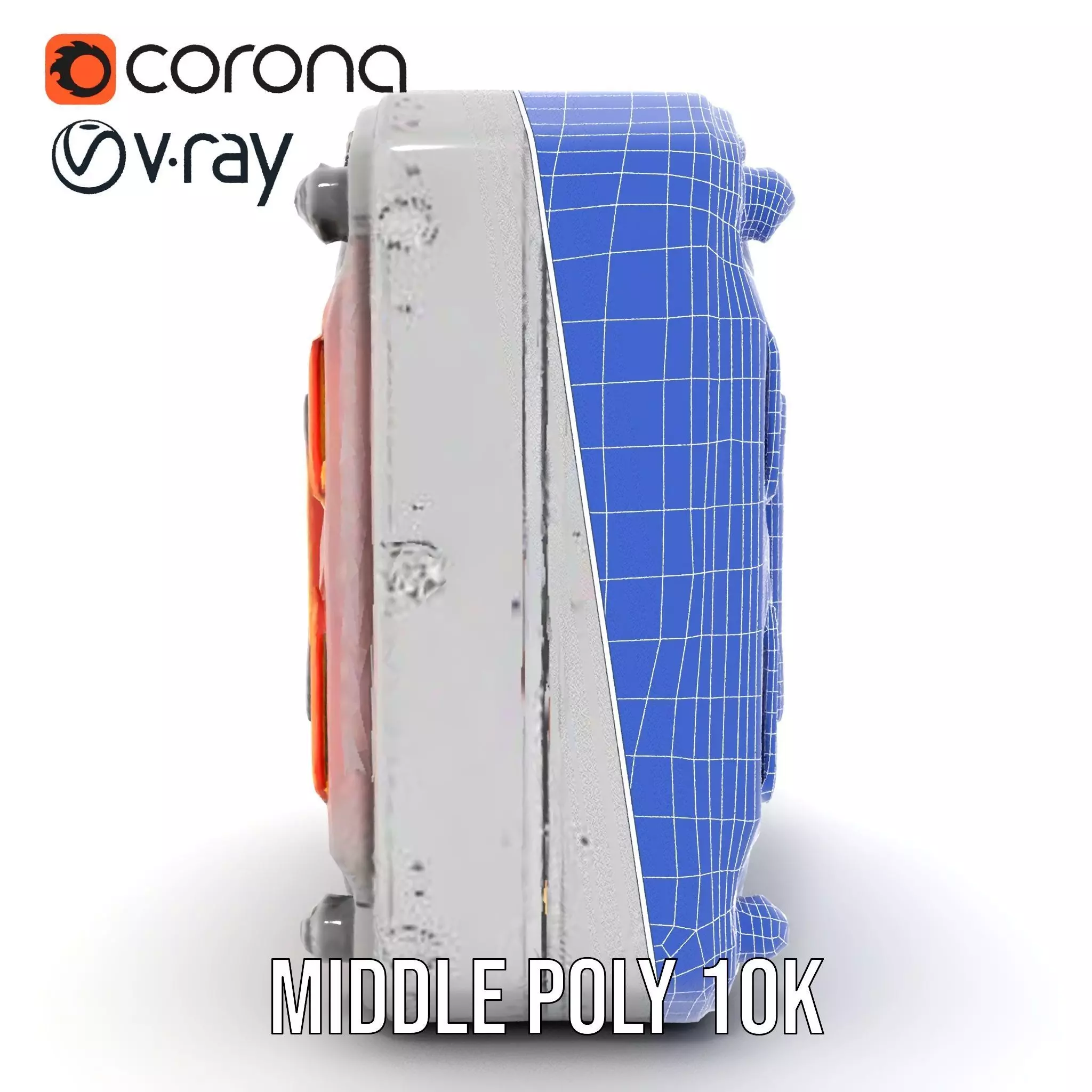Futuristic SciFi Door model pack with LED strips Low-poly 3D model_31