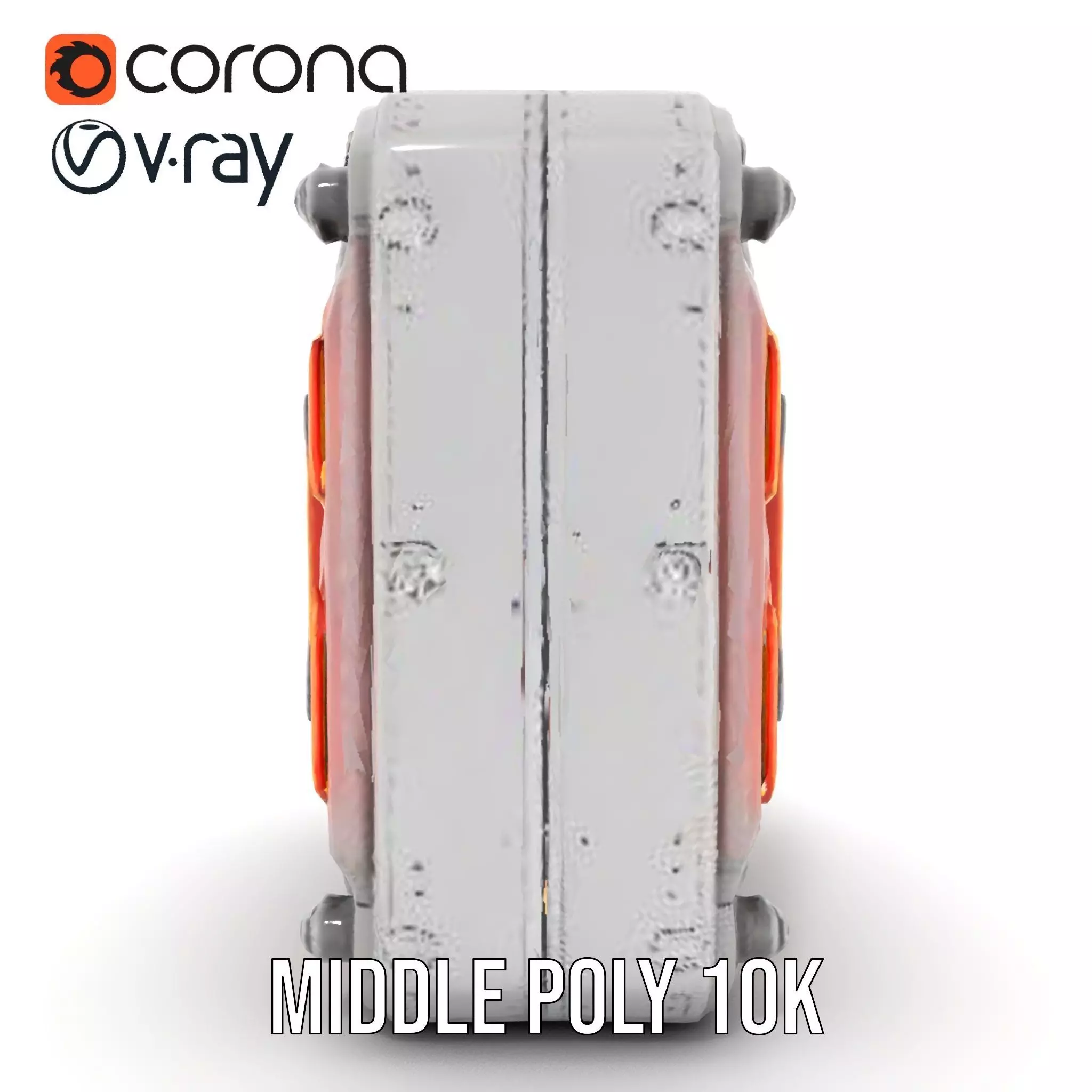Futuristic SciFi Door model pack with LED strips Low-poly 3D model_19