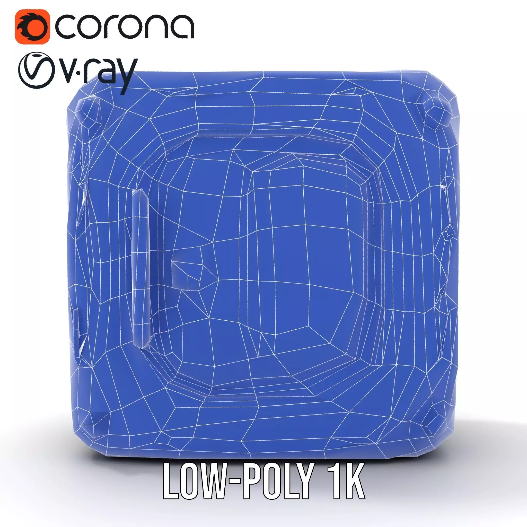 Futuristic SciFi Door model pack with LED strips Low-poly 3D model_29