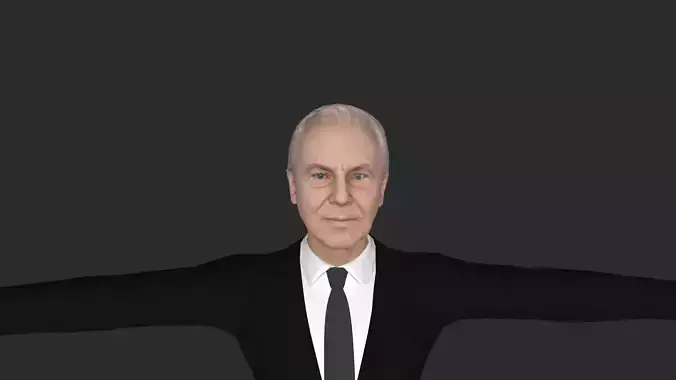 Tony Blair Hyper Realistic Full Body  Rigged 3D Character