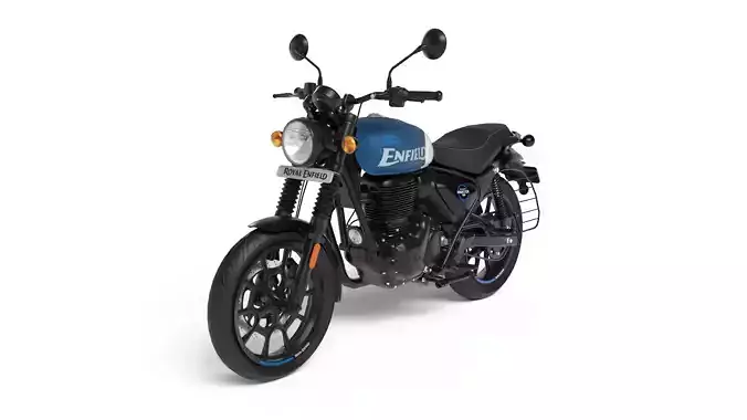 Royal Enfield Hunter 350 Low-poly 3D model