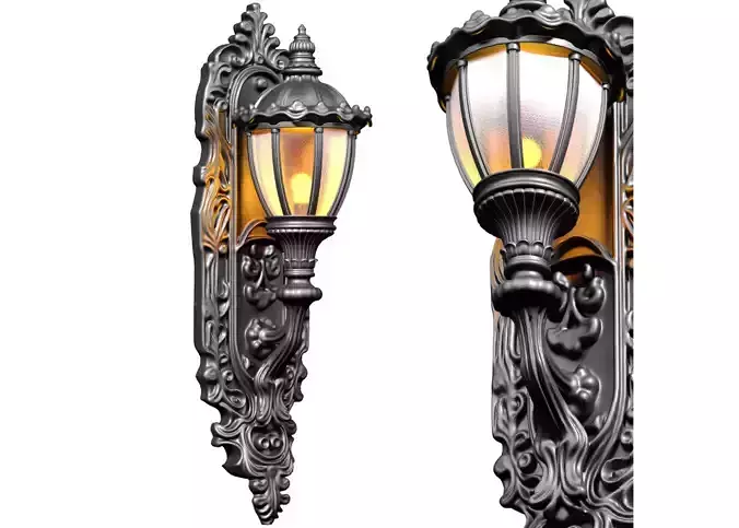 Classic Outdoor Forged Wall Lamp Lantern streetlight Sconce
