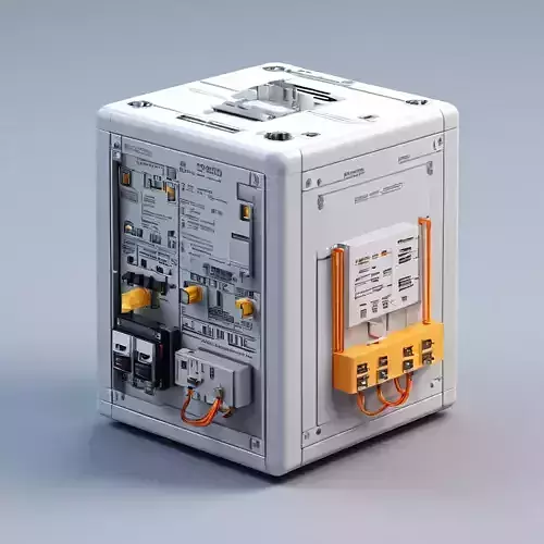 SciFi Power Supply Unit Low-poly 3D model