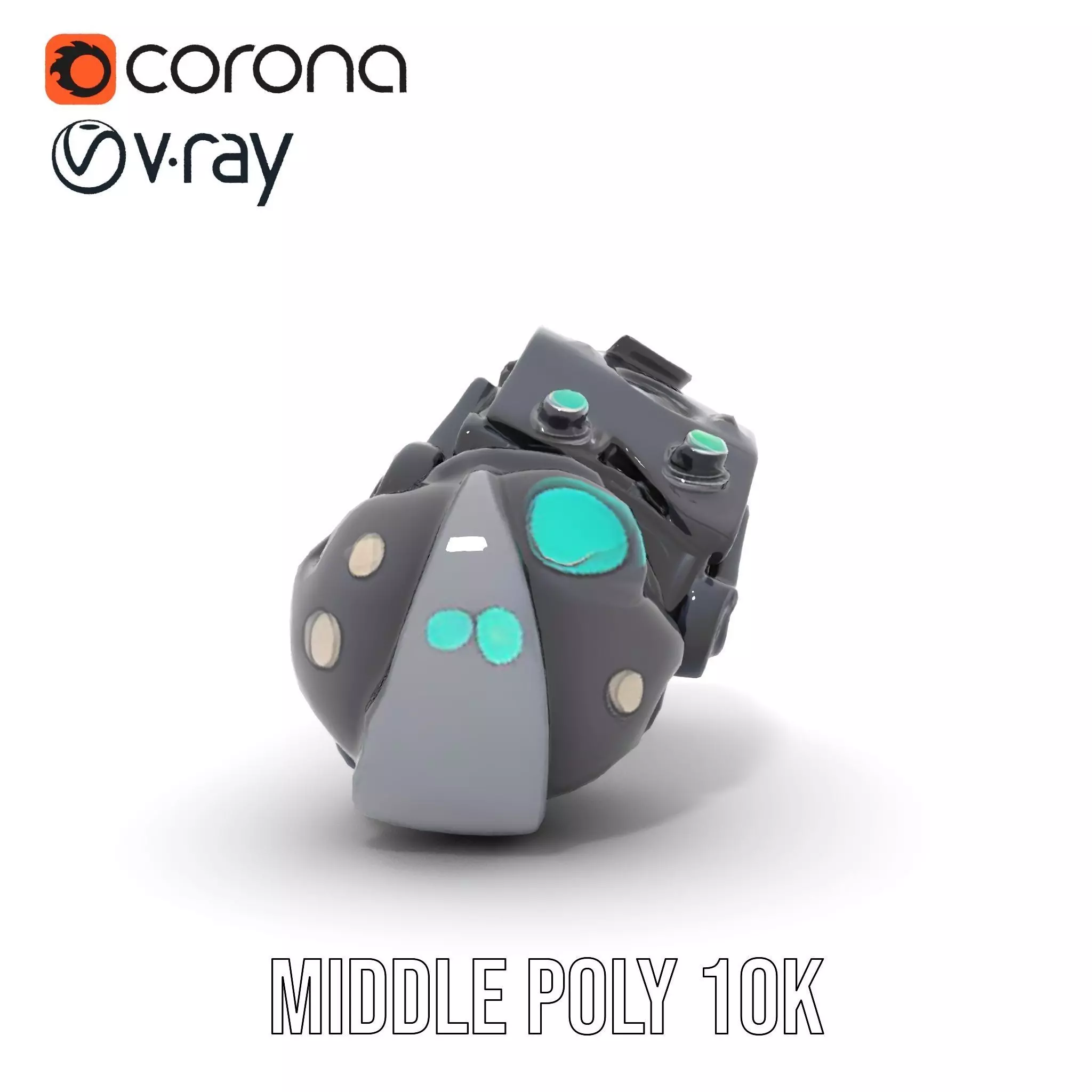 Futuristic Electronic Wristband Model Pack Low-poly 3D model_17