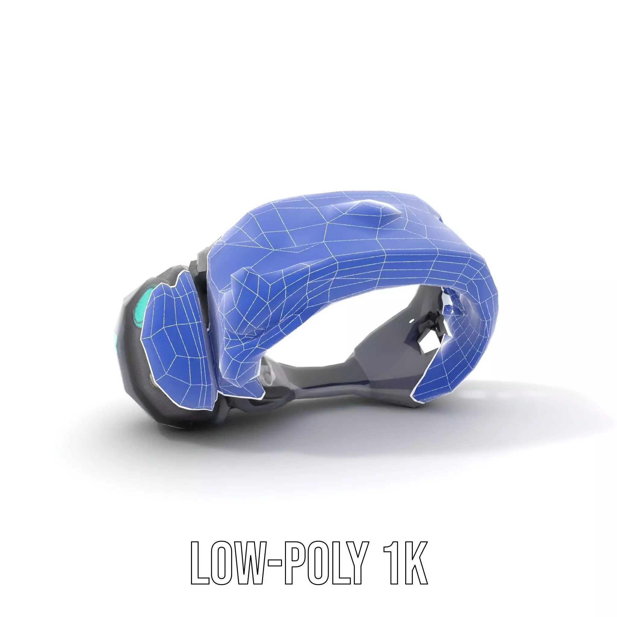 Futuristic Electronic Wristband Model Pack Low-poly 3D model_10