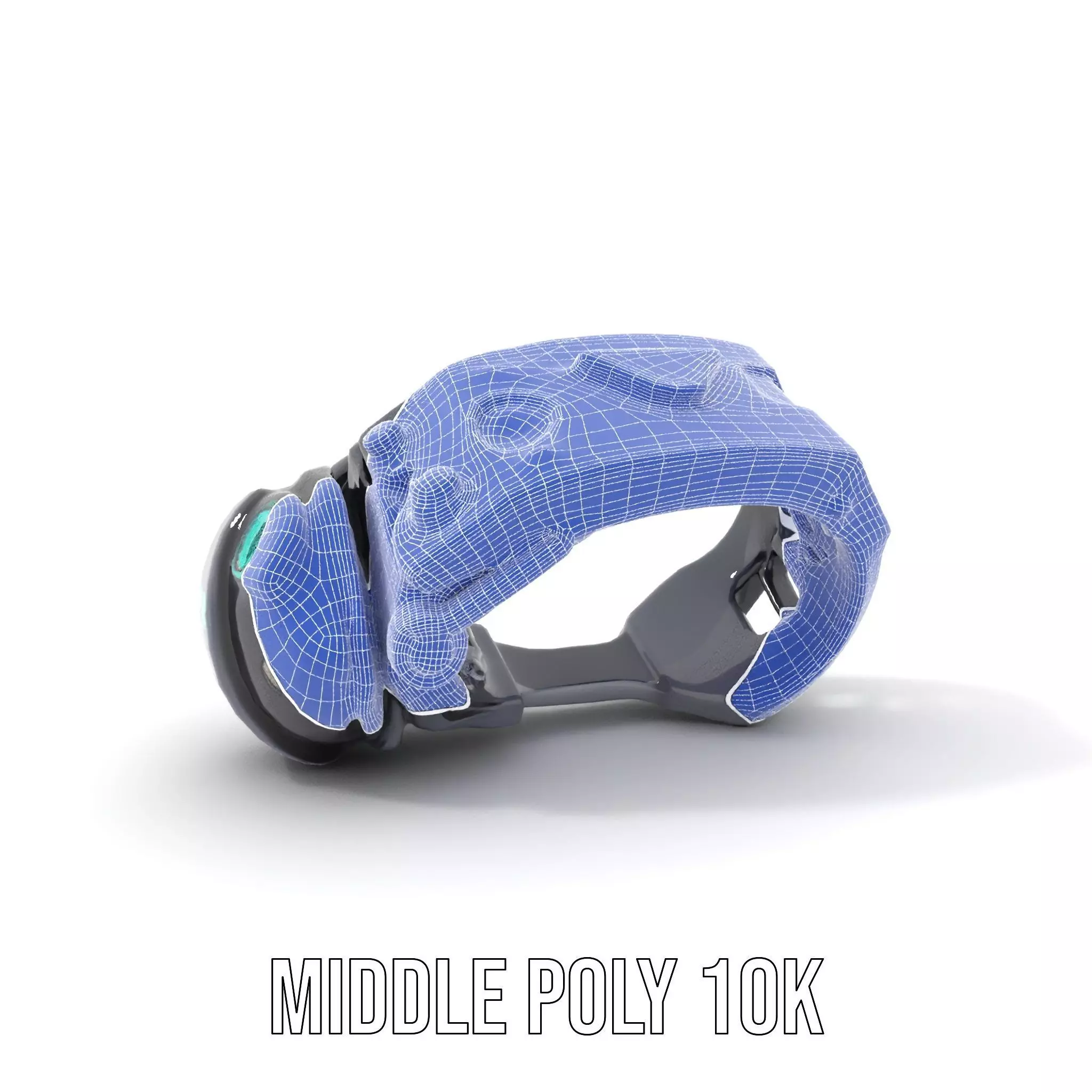 Futuristic Electronic Wristband Model Pack Low-poly 3D model_19