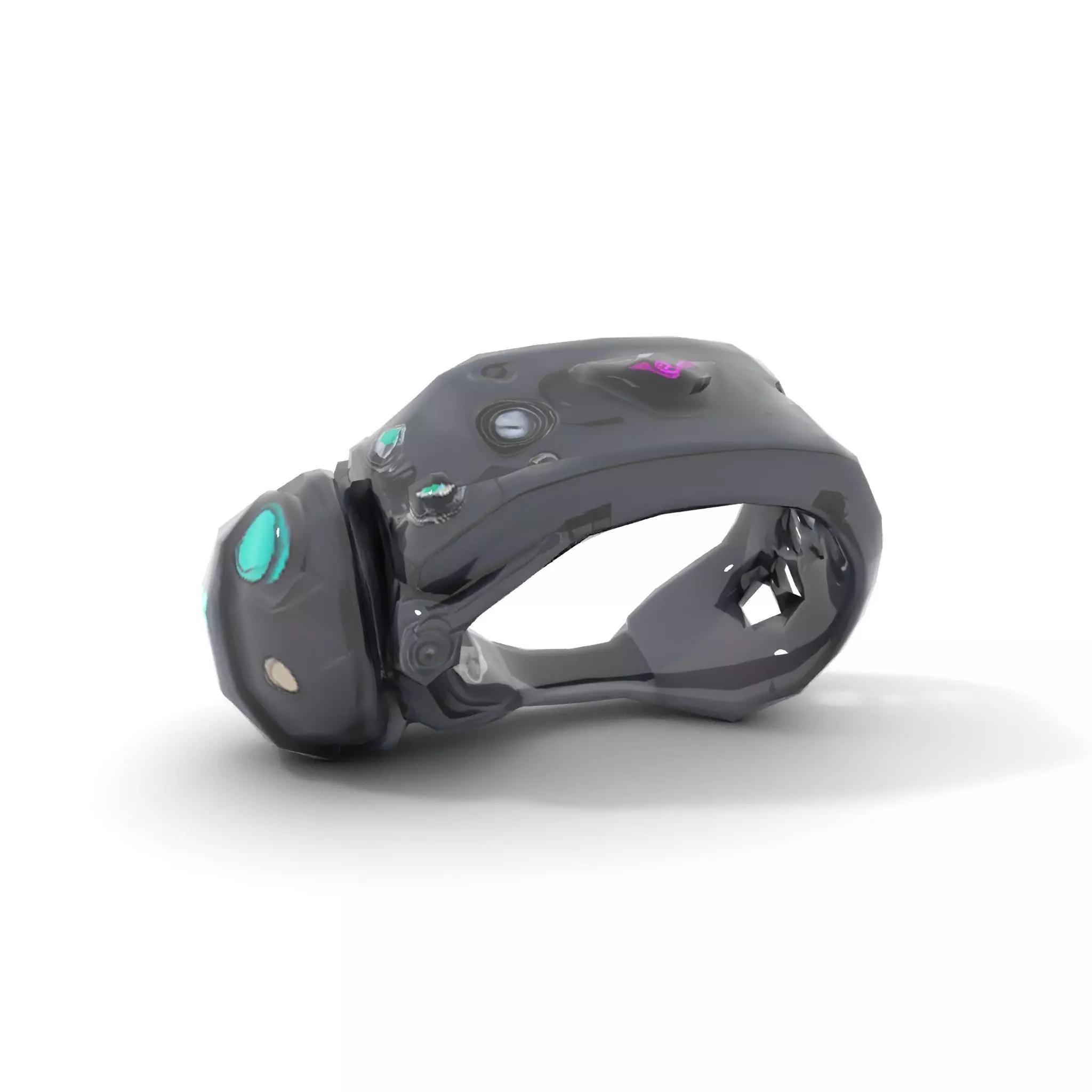 Futuristic Electronic Wristband Model Pack Low-poly 3D model_15