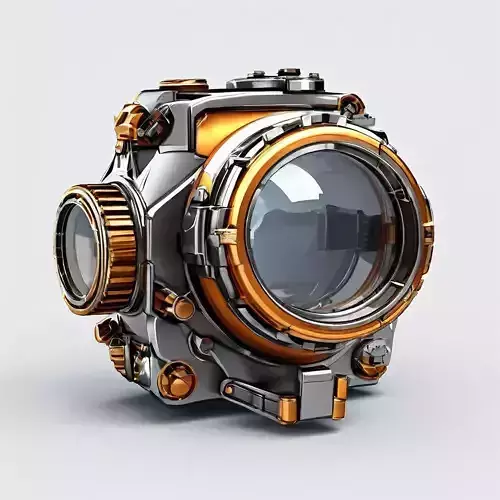 SciFi Camera Prop HighPoly Model Low-poly 3D model