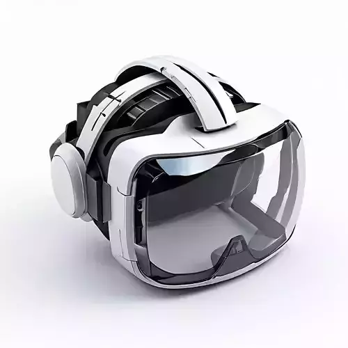 Modern VR Headset Game Ready Low-poly 3D model