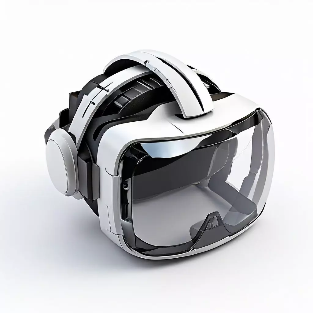 Modern VR Headset Game Ready Low-poly 3D model_0