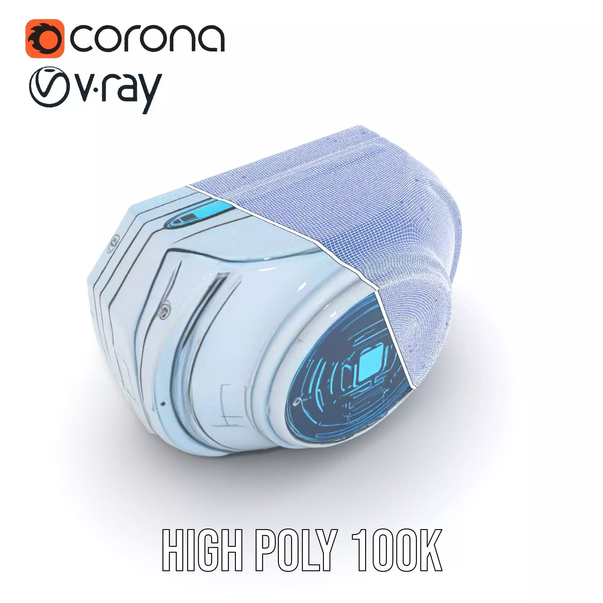 Futuristic WallMounted Control Panel Model Pack Low-poly 3D model_34