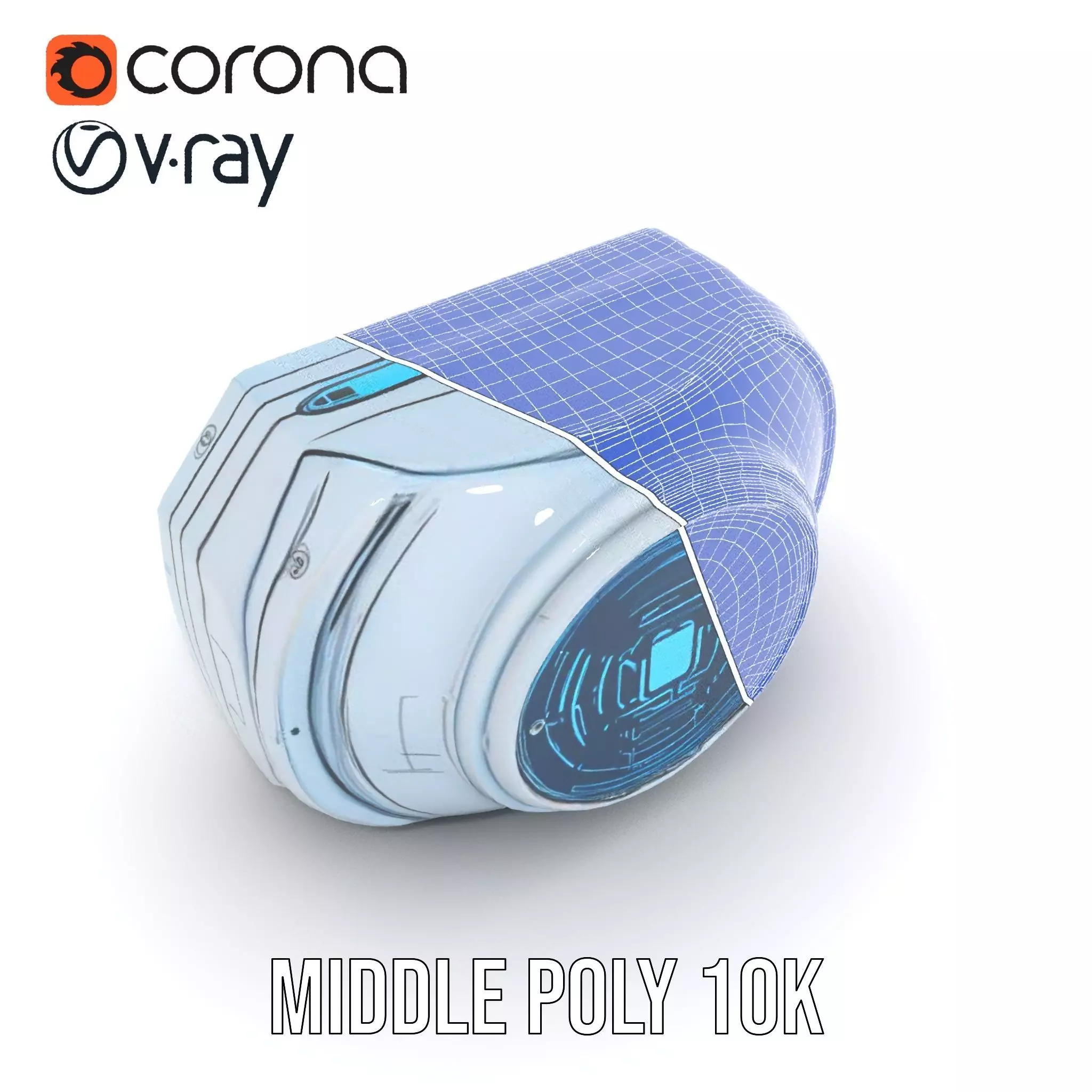 Futuristic WallMounted Control Panel Model Pack Low-poly 3D model_30