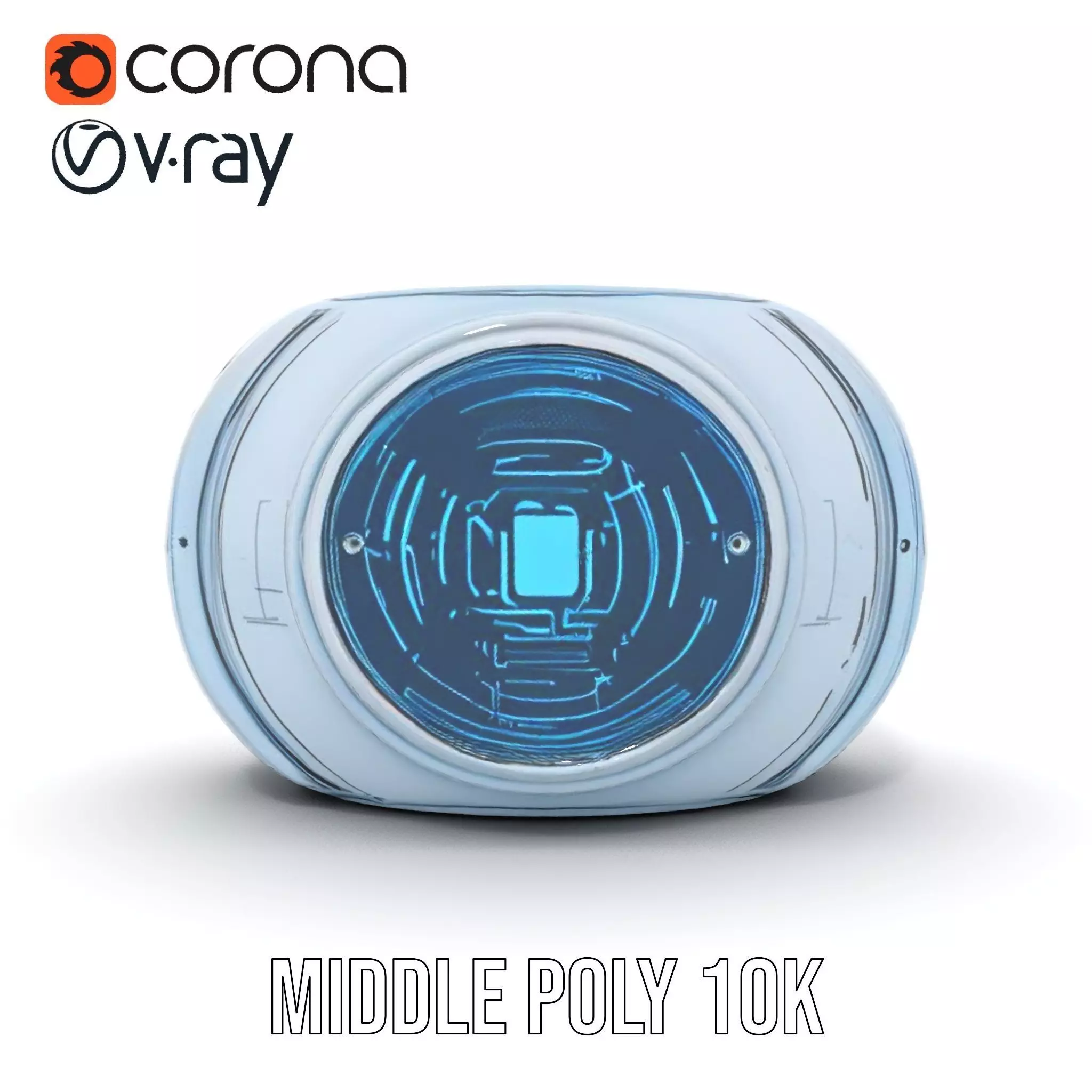 Futuristic WallMounted Control Panel Model Pack Low-poly 3D model_22