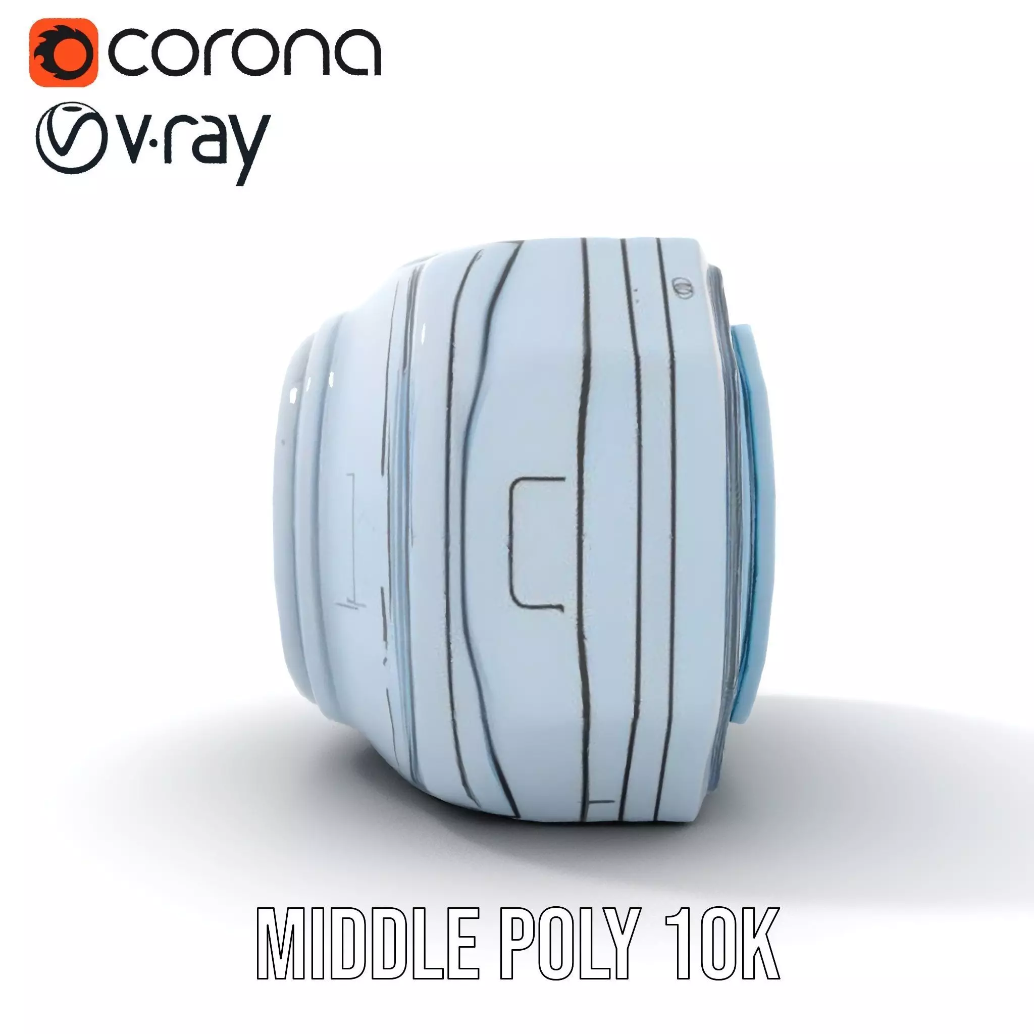 Futuristic WallMounted Control Panel Model Pack Low-poly 3D model_6