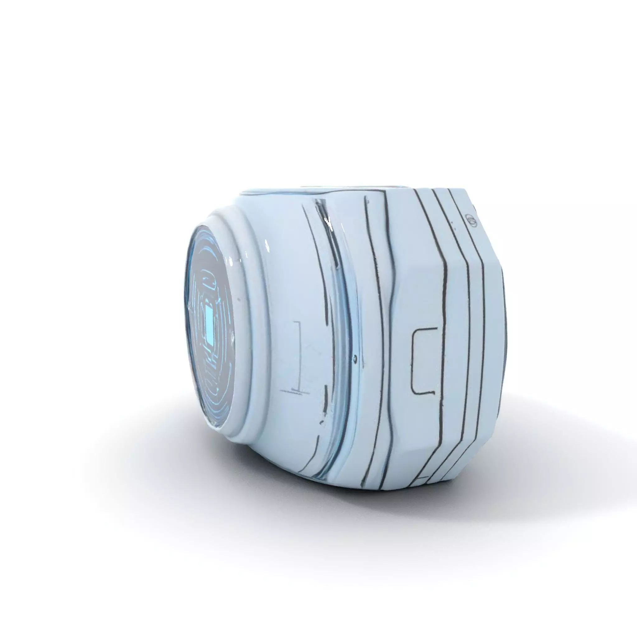 Futuristic WallMounted Control Panel Model Pack Low-poly 3D model_0