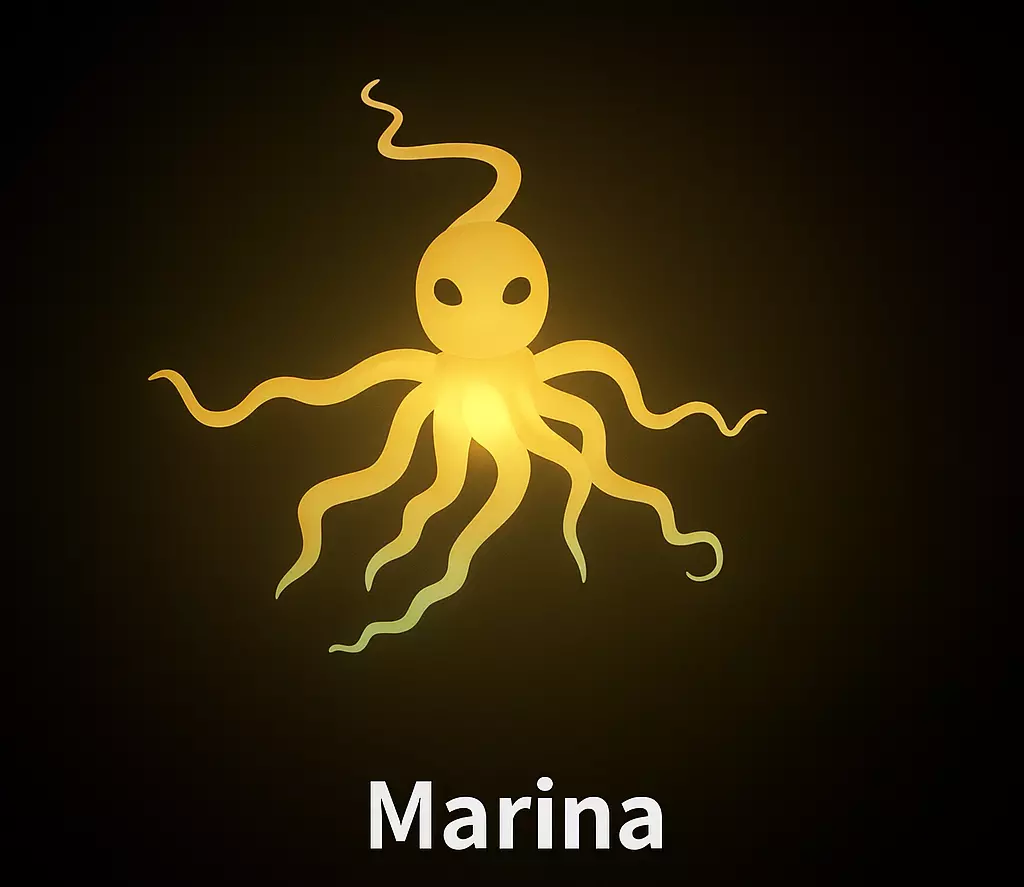 Marina Stylized Glowing Sea Creature 3D Model Low-poly 3D model