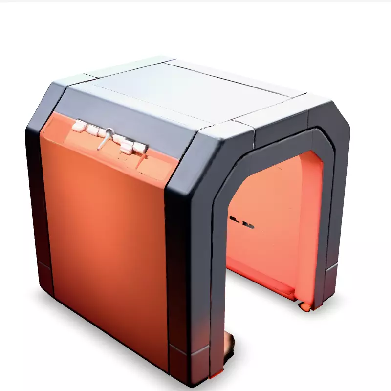 SciFi Airlock Corridor 3D Model Low-poly 3D model_1