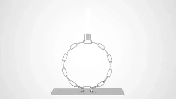 Alphabet Chain O Candleholder Sliver Color