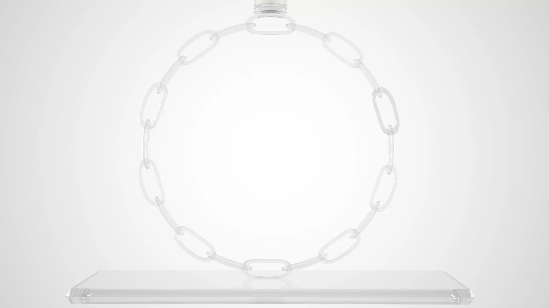 Chain O Candleholder Clear Glass Color 3D model_4