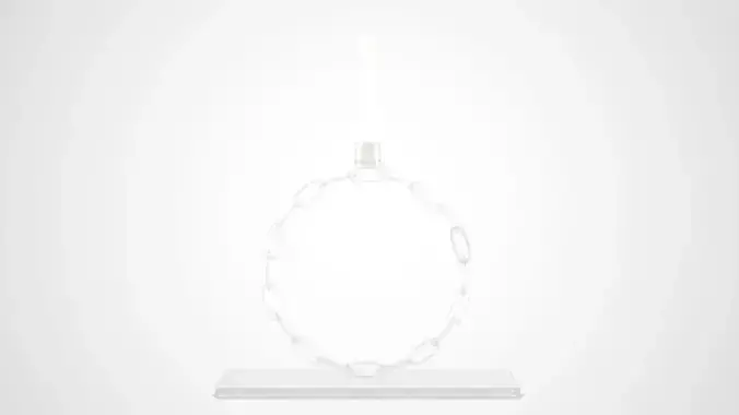 Chain O Candleholder Clear Glass Color