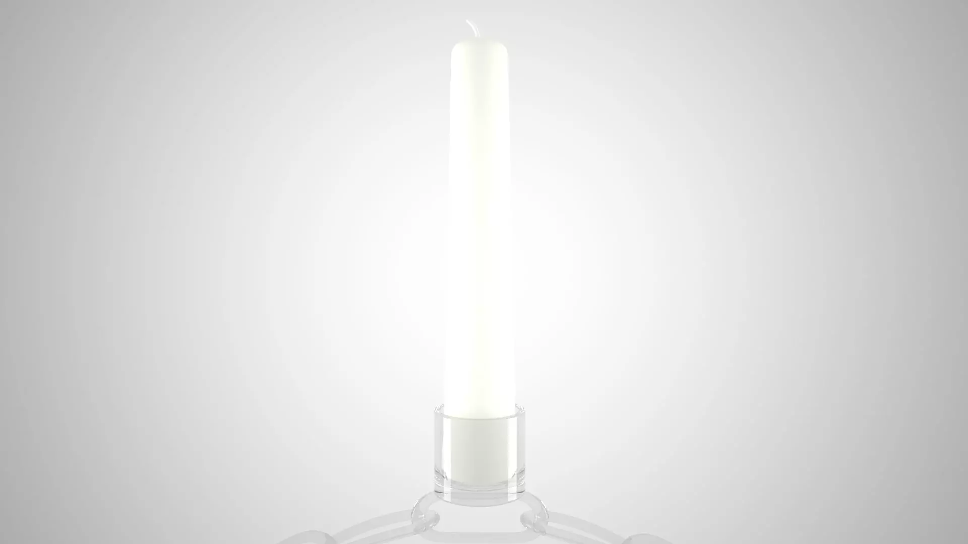 Chain O Candleholder Clear Glass Color 3D model_3