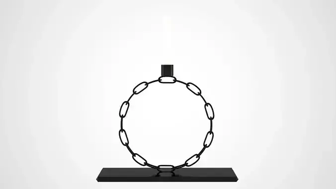 Chain O Candleholder Black Iron