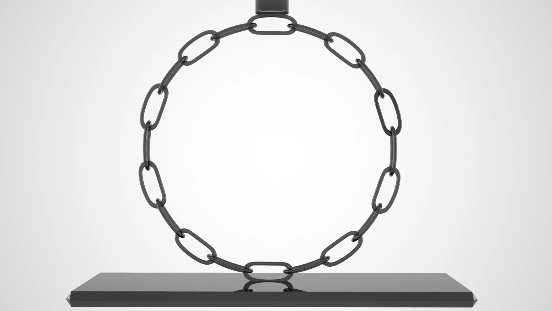 Chain O Candleholder Black Glass Color 3D model_4