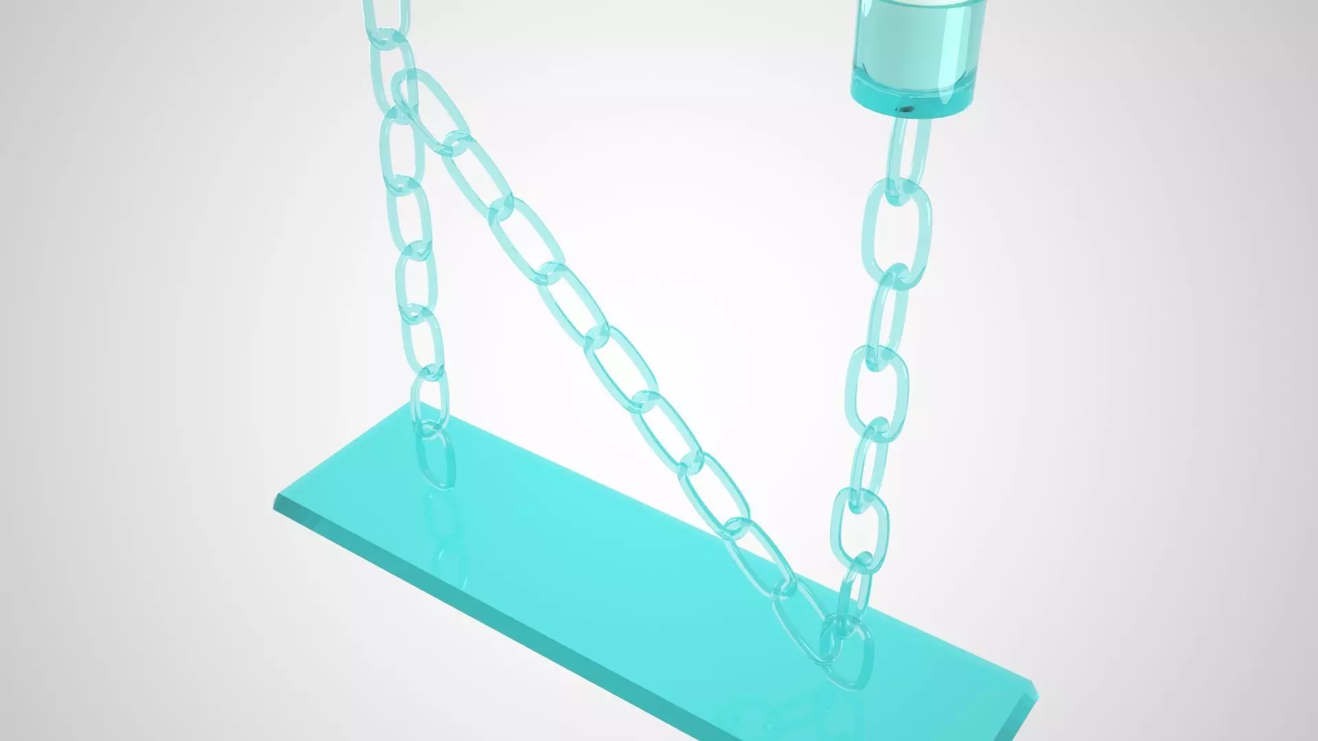 Chain N Candleholder Tinted Glass Color 3D model_2
