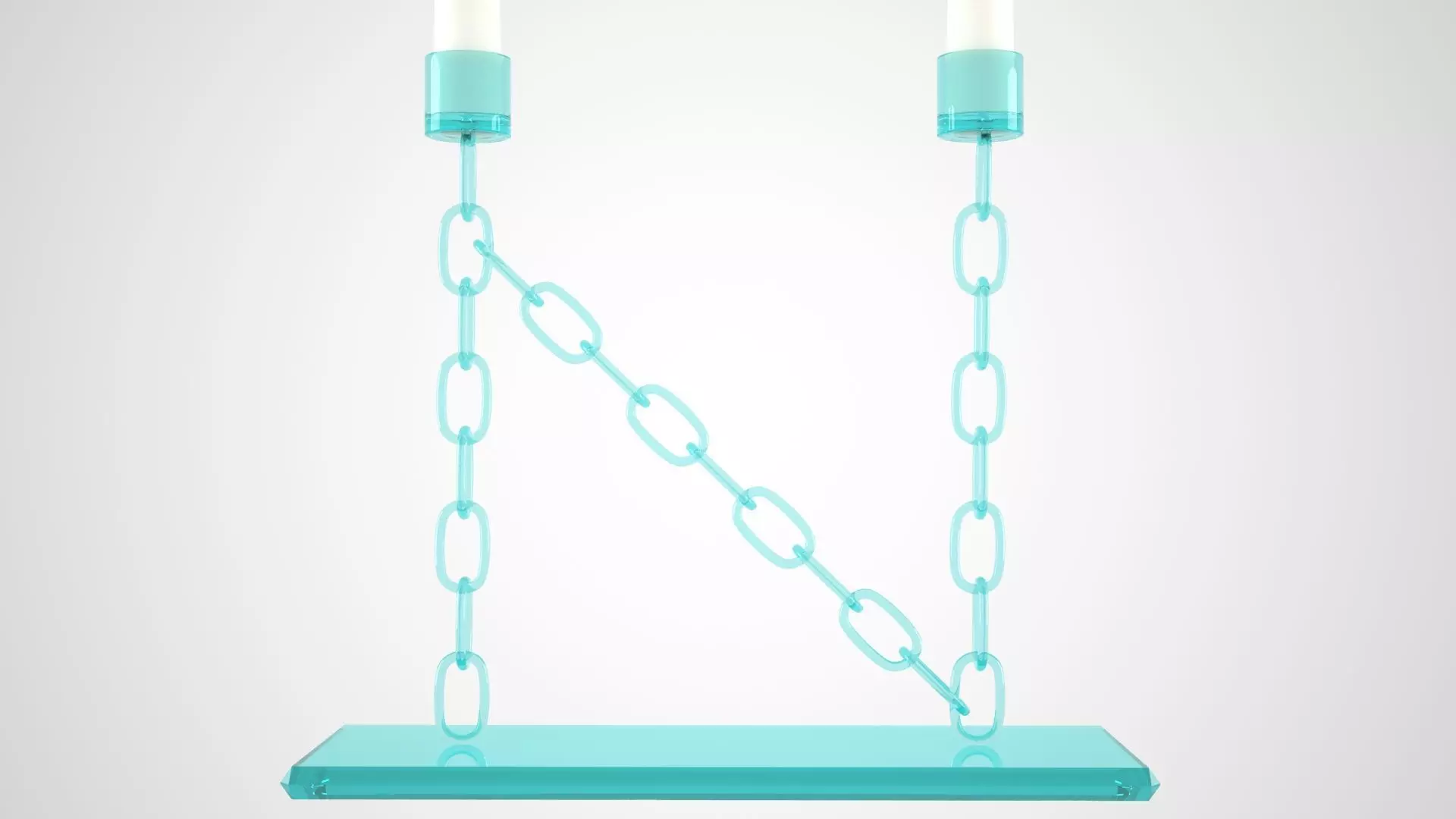 Chain N Candleholder Tinted Glass Color 3D model_4