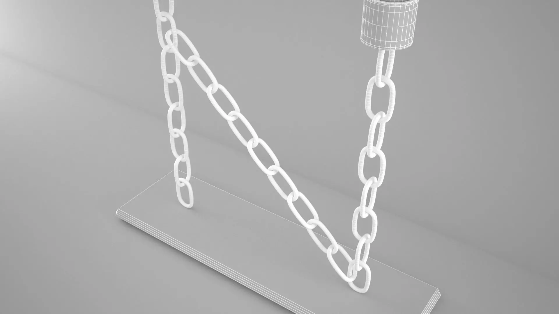 Chain N Candleholder Clear Glass Color 3D model_11