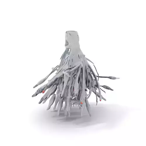Futuristic Industrial Engine Model Pack Low-poly 3D model