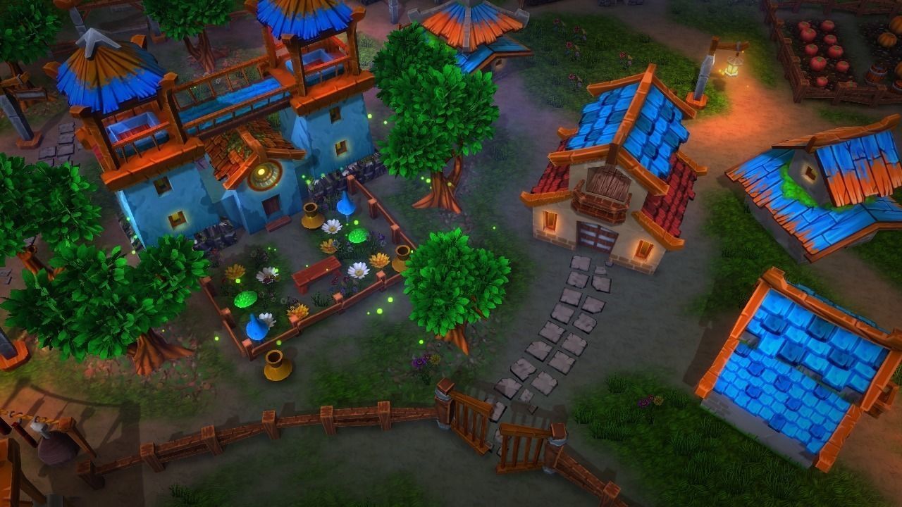 Fantasy Village and Tower Defense Low-poly 3D model_8