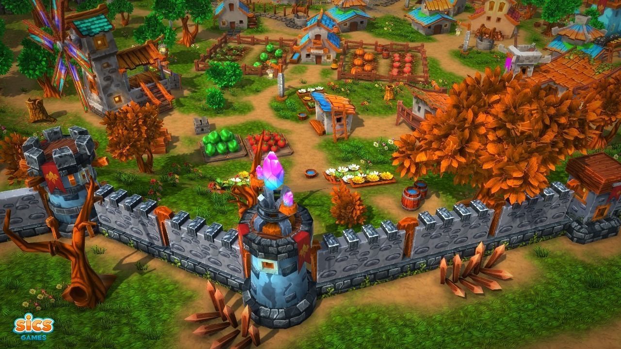 Fantasy Village and Tower Defense Low-poly 3D model_13