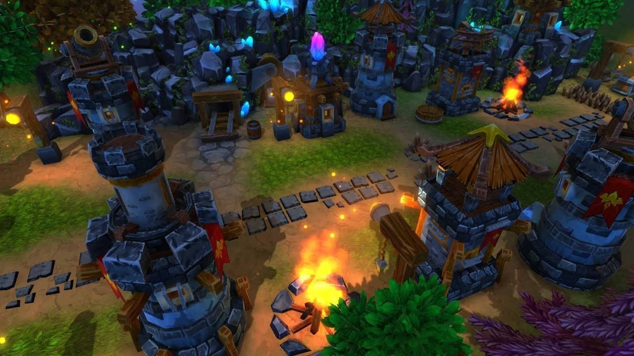 Fantasy Village and Tower Defense Low-poly 3D model_19