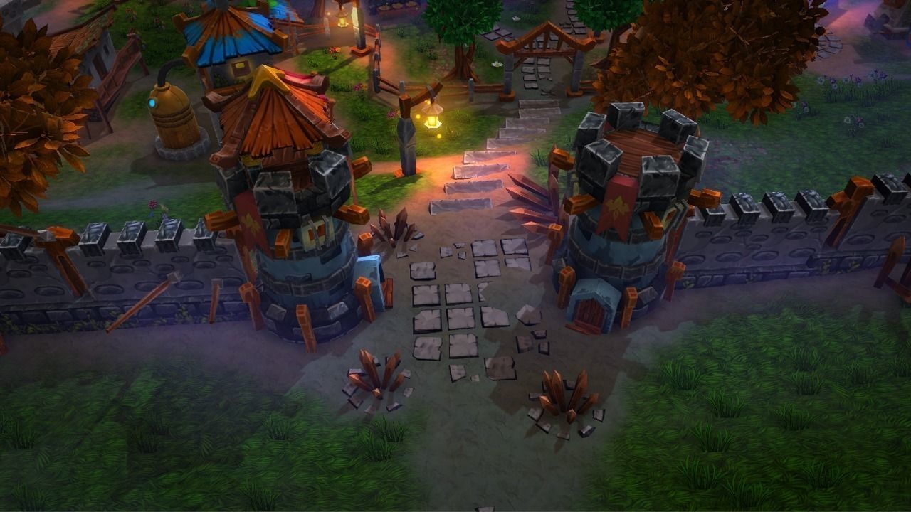 Fantasy Village and Tower Defense Low-poly 3D model_2