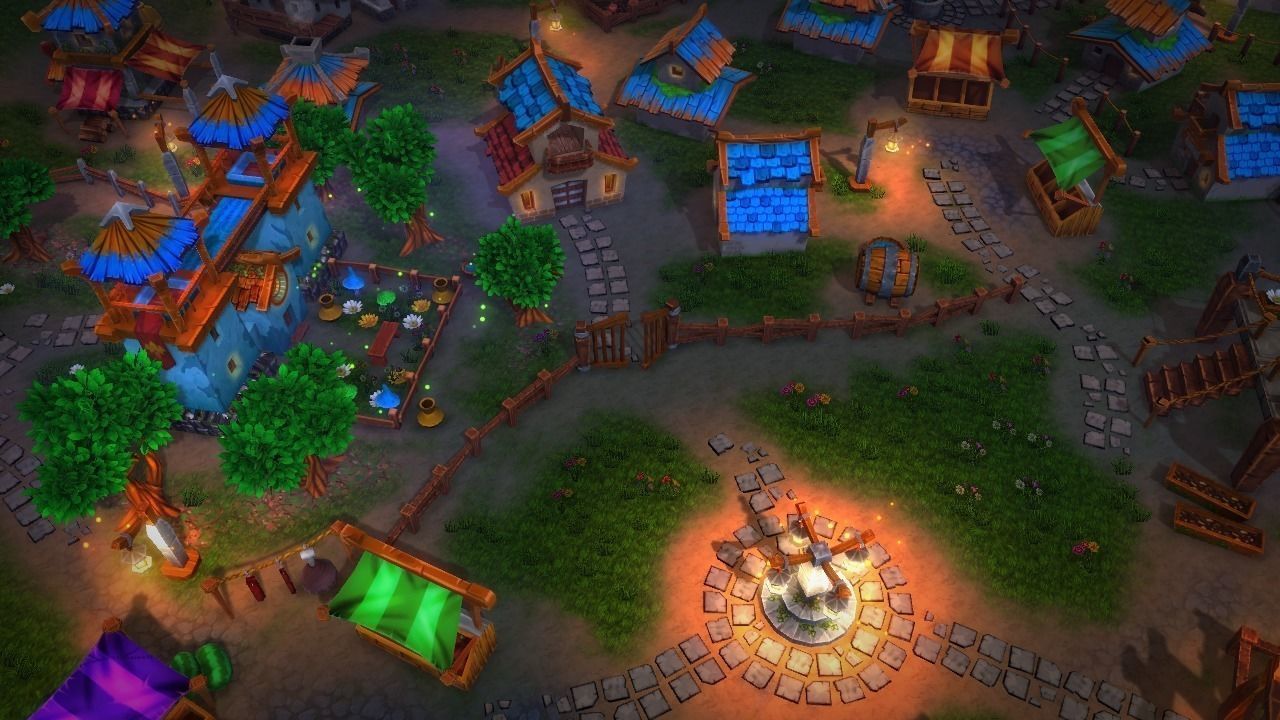 Fantasy Village and Tower Defense Low-poly 3D model_9