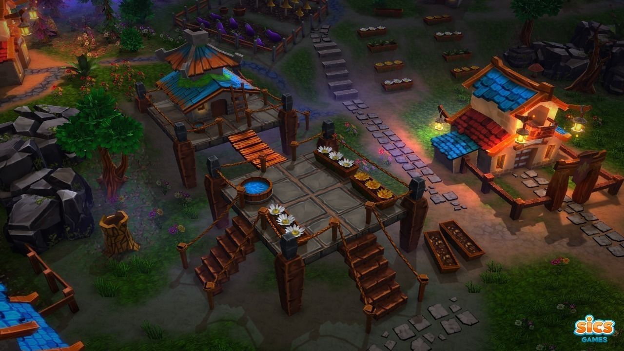 Fantasy Village and Tower Defense Low-poly 3D model_14