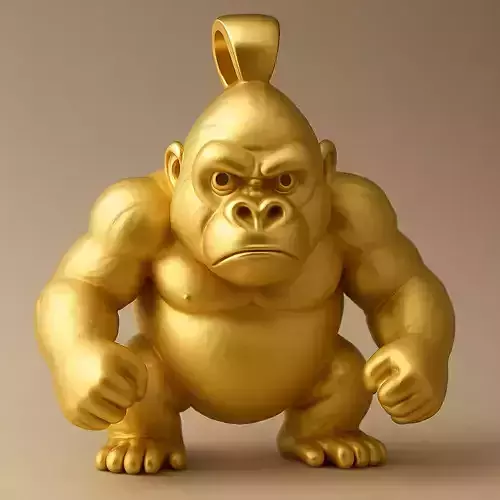 King Kong Gorilla Pendant 3D print model