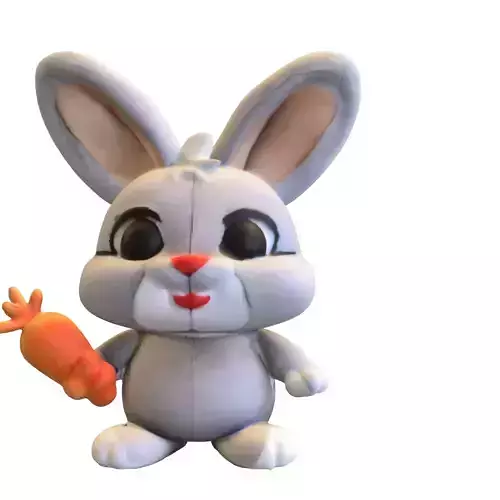 Cute Plush Bunny with Carrot 