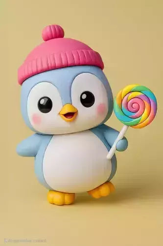 Kawaii Penguin 3d Model 3D print model