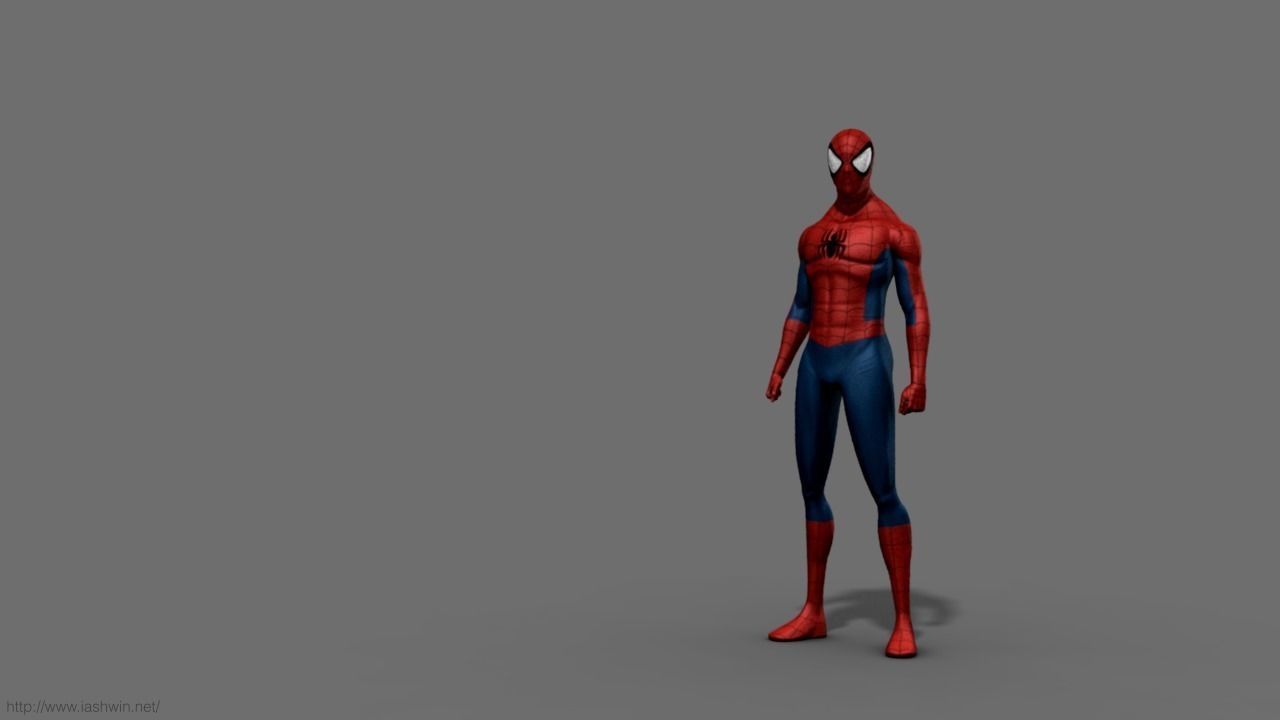 Spider-Man Rig - Legacy 3D model_1